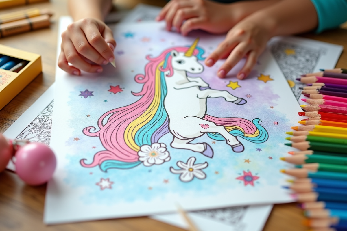 licorne coloriage